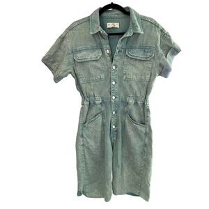 ANTHROPOLOGIE WE THE FREE | Denim blue coverall shorts | SIZE SMALL